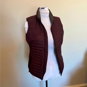 Eddie Beaur Quilted Vest - Burgundy